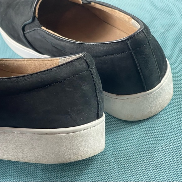 Vionic midi Womens Shoes Black Suede Slip On Stretch Comfort Loafers Flats - Picture 10 of 13